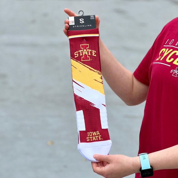 Strideline I-State Cardinal & Gold Socks